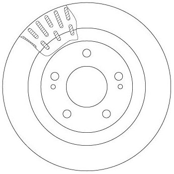 TRW Bremsscheibe DF7276 für MR334996