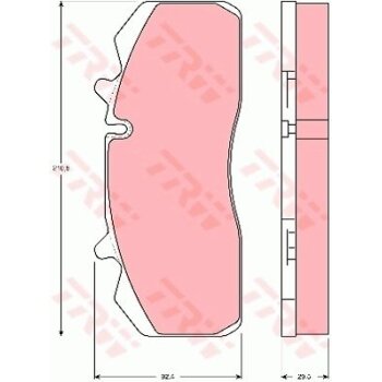 TRW Bremsbelagsatz, Scheibenbremse GDB5083 für 12182192