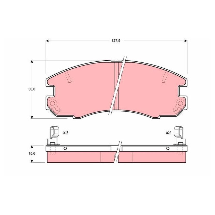 TRW Bremsbelagsatz, Scheibenbremse GDB868 für 04465-20210