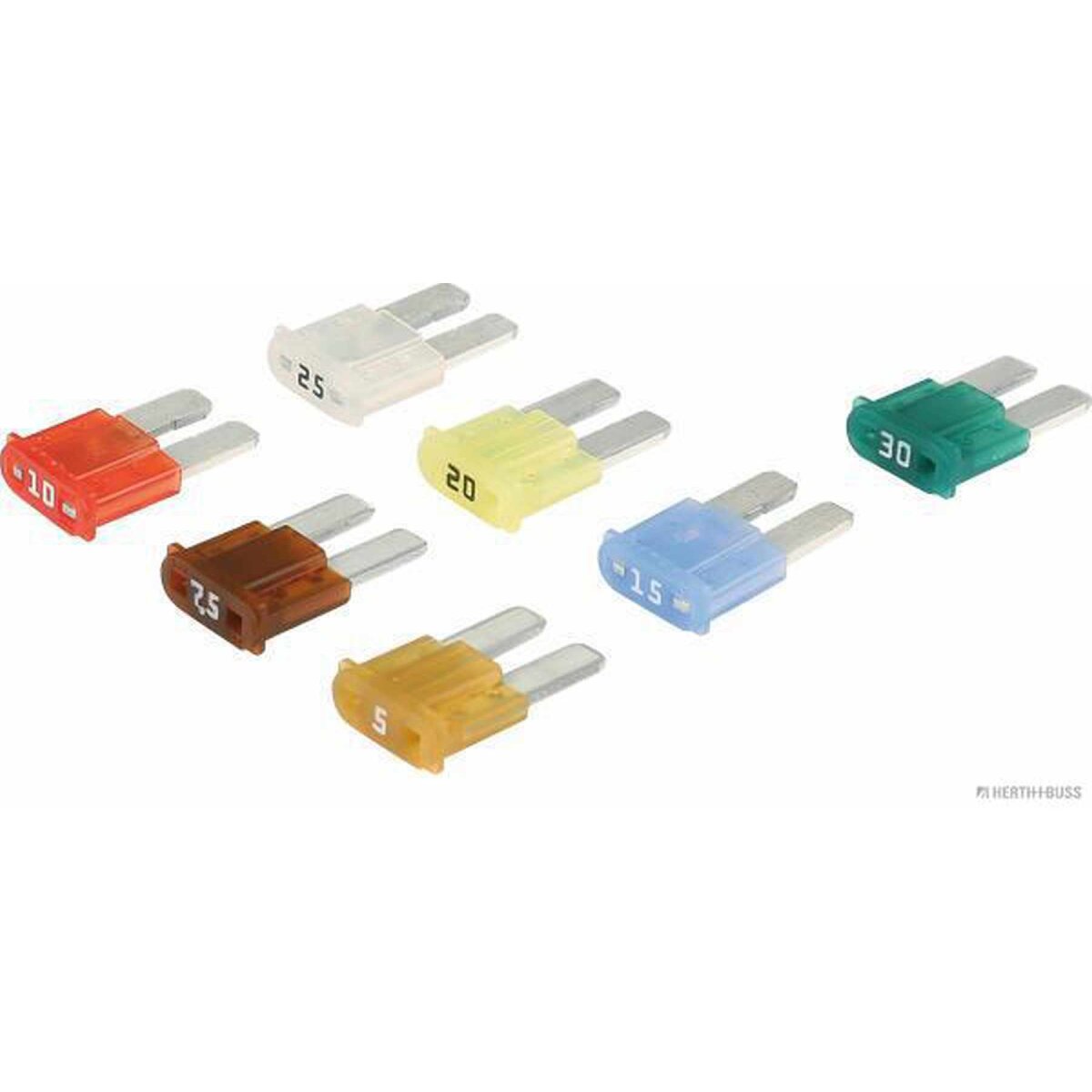 HERTH+BUSS Sicherungssatz MICRO2, 5 - 30 A, 7 pcs - 50296647066