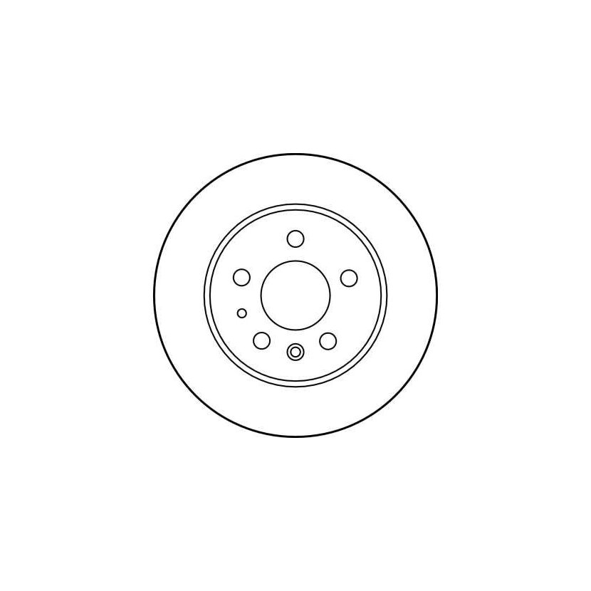 TRW Bremsscheibe DF1574 für A 115 423 04 12