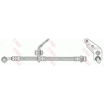 TRW Bremsschlauch PHD7072 für 46411-SDA-A02