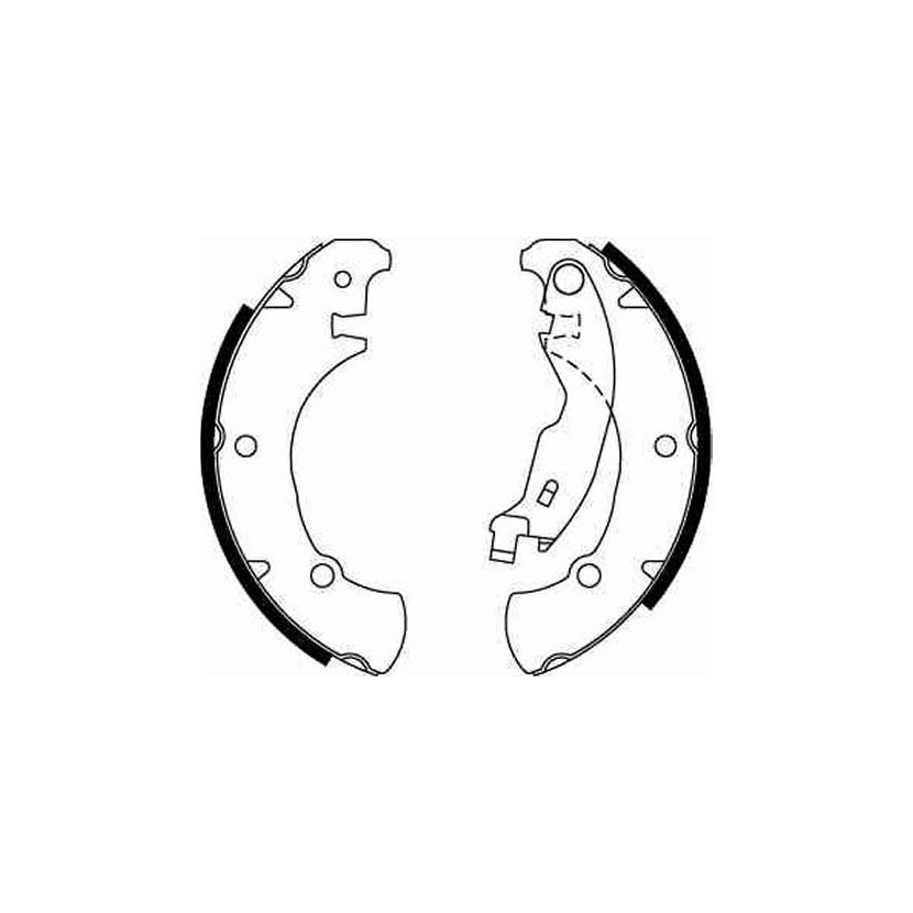 TRW Bremsbackensatz GS8654 für 9947690