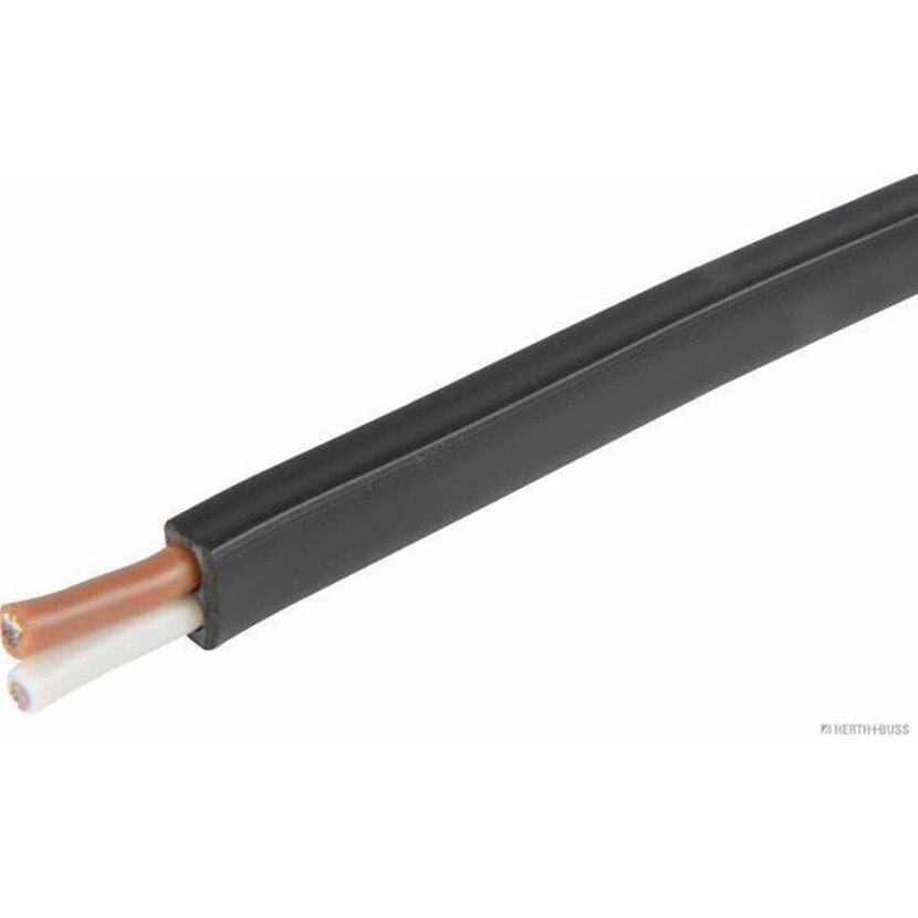 WITTKOWARE H03VV-F PVC Schlauchleitung – 2x0,75 Mm², Weiß, 50 Meter