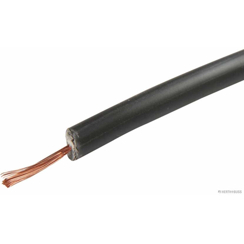 HERTH+BUSS Zündleitung FZLY 1,0 mm², schwarz, PVC - 51275017000 - 50 Meter
