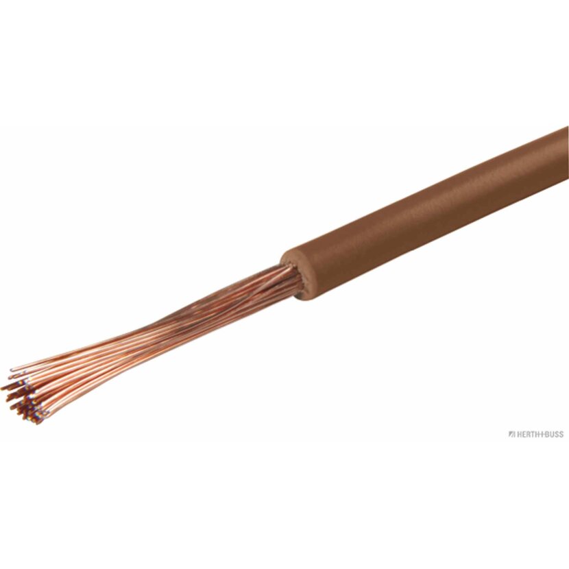 HERTH+BUSS Elektroleitung FLY 2,5 mm², braun, PVC - 51275109007 - 50 Meter