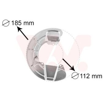 VAN WEZEL Spritzblech, Bremsscheibe 5930371 für 9140388