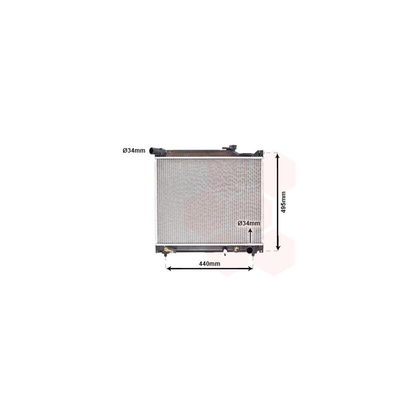 VAN WEZEL Kühler, Motorkühlung 52002106 für 17700-78E20