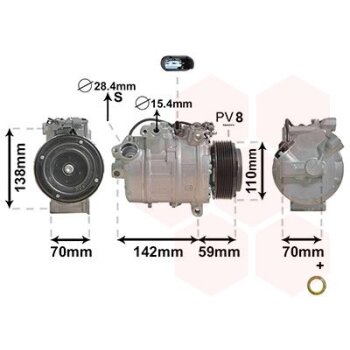VAN WEZEL Kompressor, Klimaanlage 0600K418 für...