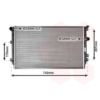 VAN WEZEL Kühler, Motorkühlung 58002287...