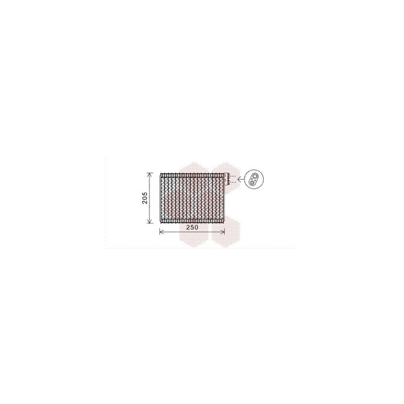 VAN WEZEL Verdampfer, Klimaanlage 4000V352 für 6450JA