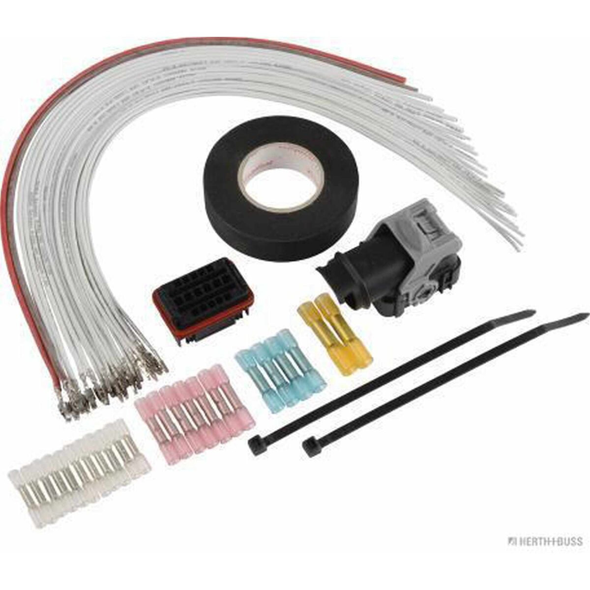 HERTH+BUSS Kabelreparatursatz, Tür passend für Fiat Punto, vorne - 51277256