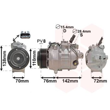 VAN WEZEL Kompressor, Klimaanlage 0600K419 für...