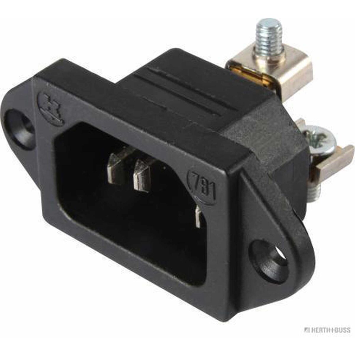 HERTH+BUSS Stecker 3-polig, 10 A, 250 V, C14 - 51307200