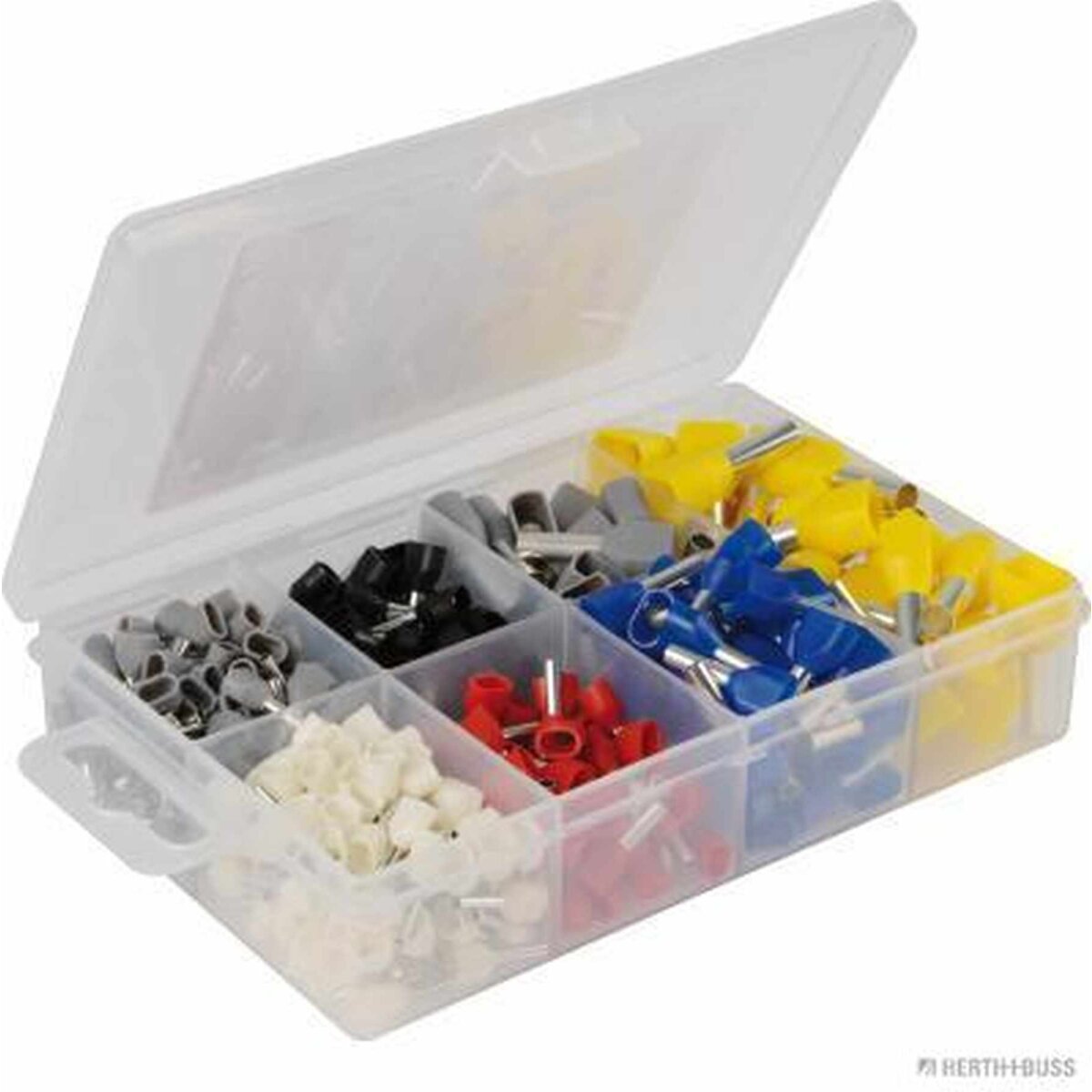 HERTH+BUSS Sortiment, Quetschverbinder 400 DUO-Kabelendhülsen, (2x) 0,5 - 6 mm² - 54254180