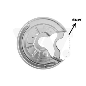 VAN WEZEL Spritzblech, Bremsscheibe 7622374 für 1K0...