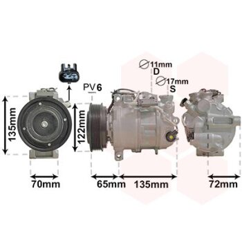 VAN WEZEL Kompressor, Klimaanlage 3001K705 für...
