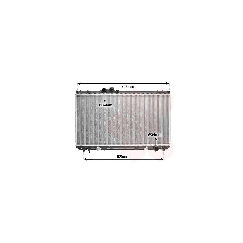 VAN WEZEL Kühler, Motorkühlung 53002322 für 1640070620