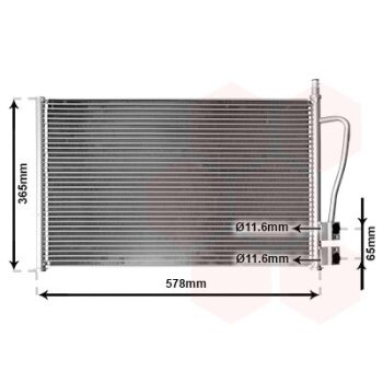 VAN WEZEL Kondensator, Klimaanlage 18005328 für 1384859