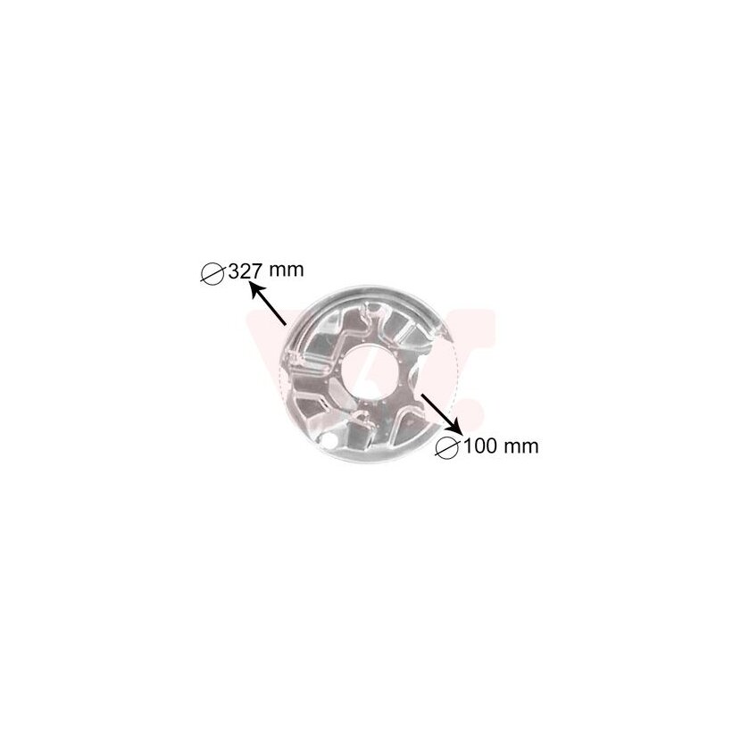 VAN WEZEL Spritzblech, Bremsscheibe 3024373 für 202-420-10-44