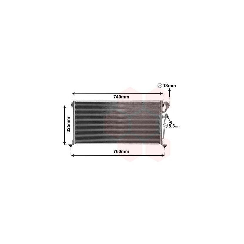 VAN WEZEL Kondensator, Klimaanlage 32005220 für MN134204