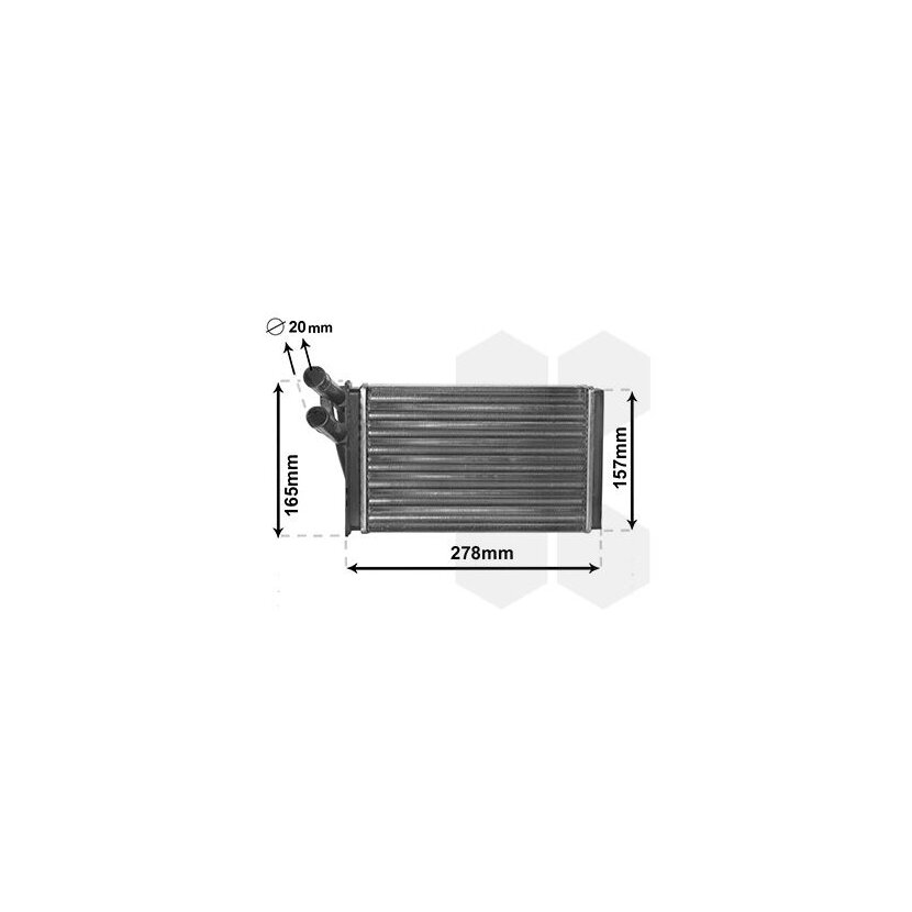 VAN WEZEL Wärmetauscher, Innenraumheizung 03006097 für 893819030B