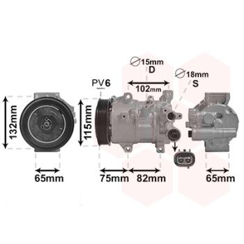 VAN WEZEL Kompressor, Klimaanlage 5301K701 für...
