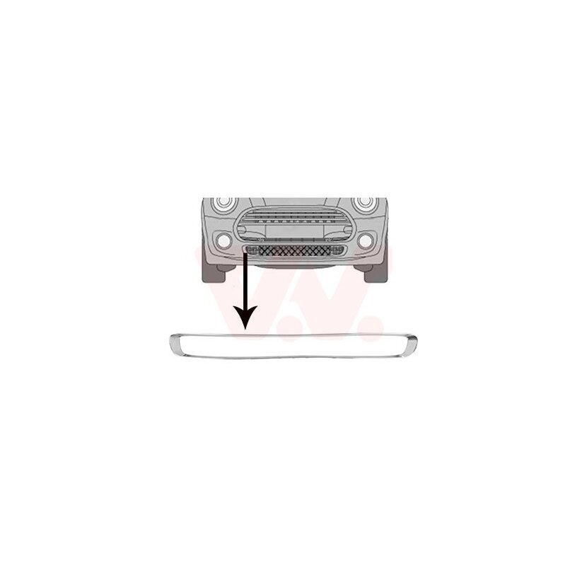 VAN WEZEL Lüftungsgitter, Stoßfänger 0518599 für 5111 7355 238
