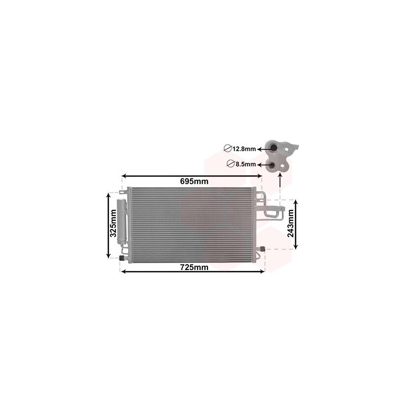 VAN WEZEL Kondensator, Klimaanlage 82005156 für 97606-2E000