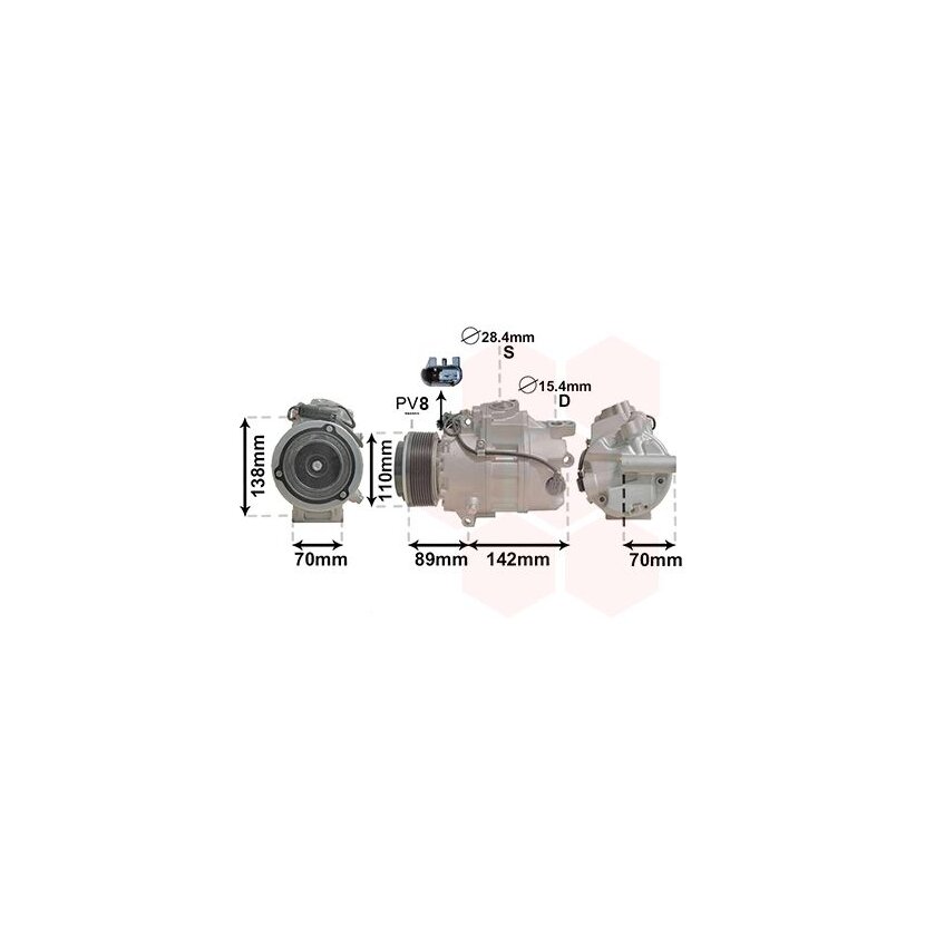 VAN WEZEL Kompressor, Klimaanlage 0601K707 für 64529205096