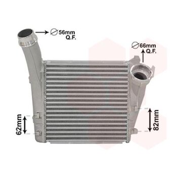 VAN WEZEL Ladeluftkühler 74004085 für 95811063900
