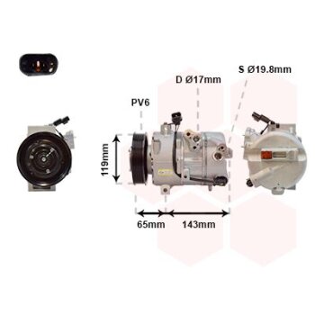 VAN WEZEL Kompressor, Klimaanlage 8201K718 für...