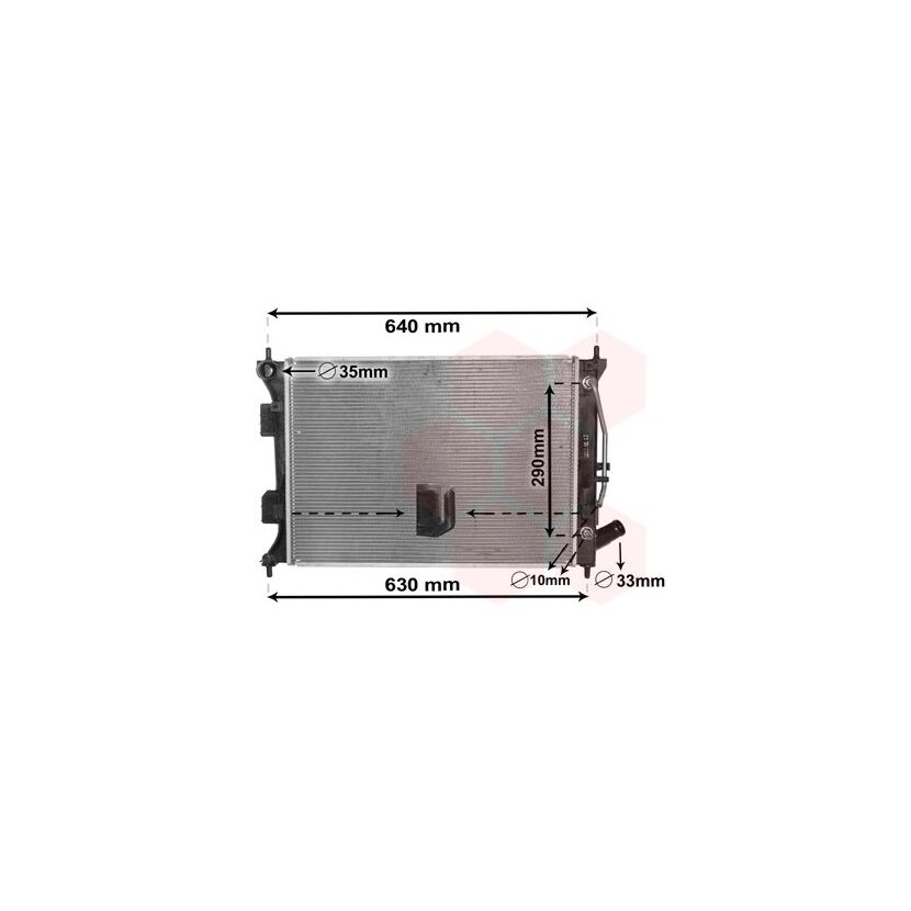 VAN WEZEL Kühler, Motorkühlung 82002381 für 25310-3X101