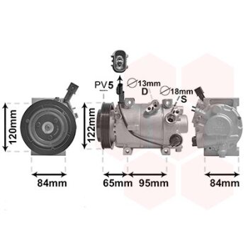 VAN WEZEL Kompressor, Klimaanlage 8201K710 für...