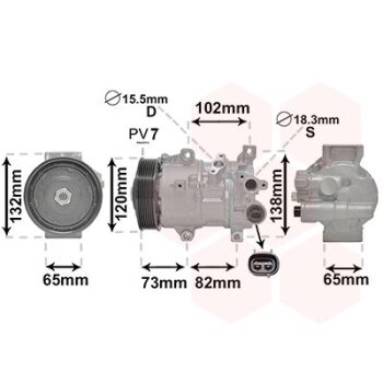 VAN WEZEL Kompressor, Klimaanlage 5300K742 für...