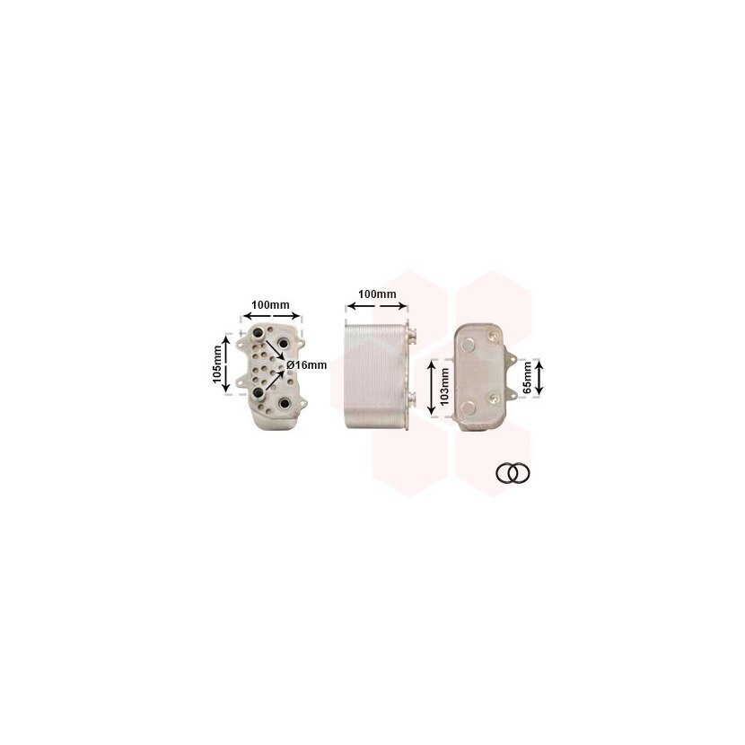 VAN WEZEL Ölkühler, Automatikgetriebe 74013702 für 99630701701