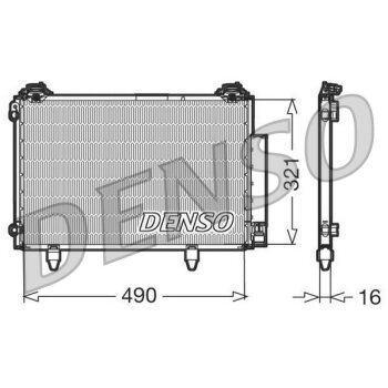 DENSO Kondensator, Klimaanlage DCN50002 für 8846052020