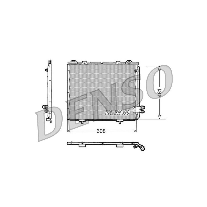 DENSO Kondensator, Klimaanlage DCN17017 für 2108300270
