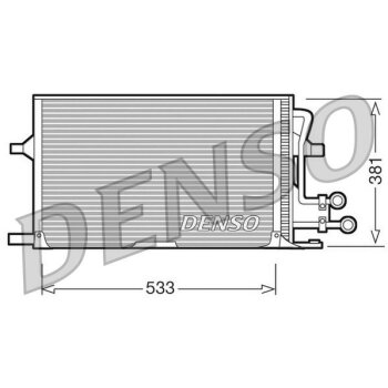 DENSO Kondensator, Klimaanlage DCN10003 für 1022447