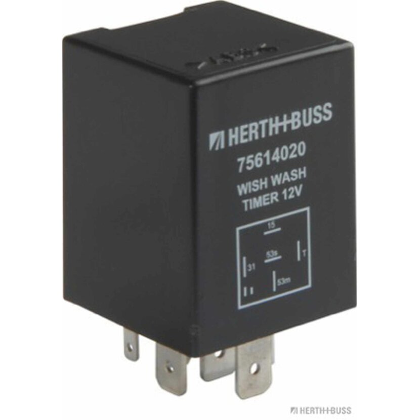 HERTH+BUSS Relais, Wisch-Wasch-Intervall 10 A, 6 pins - 75614020