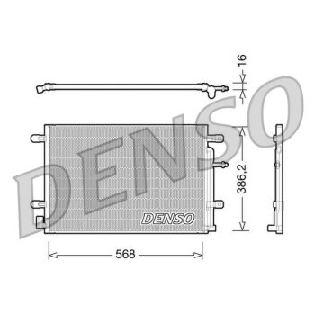 DENSO Kondensator, Klimaanlage DCN02018 für 8E0260401Q