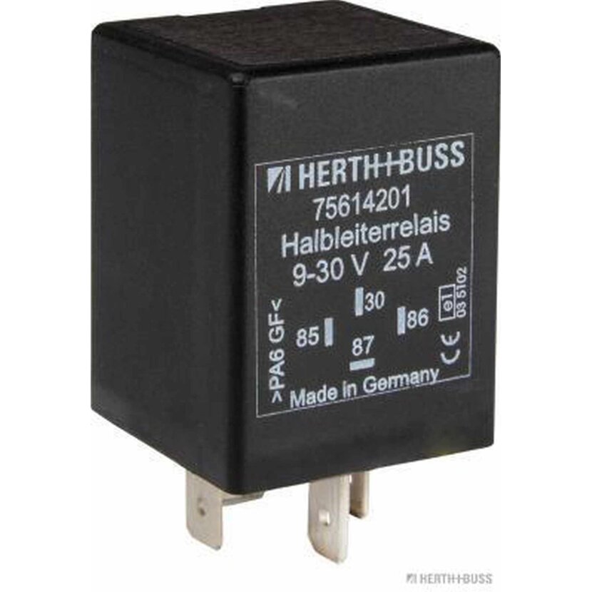 Relais De Courant De Travail HERTH+BUSS ELPARTS 75613196, 24V 70A, Avec Résistance - Neuf