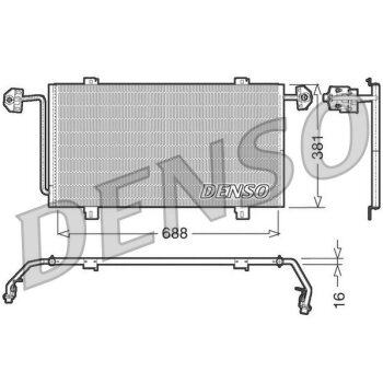 DENSO Kondensator, Klimaanlage DCN23023 für 4500909