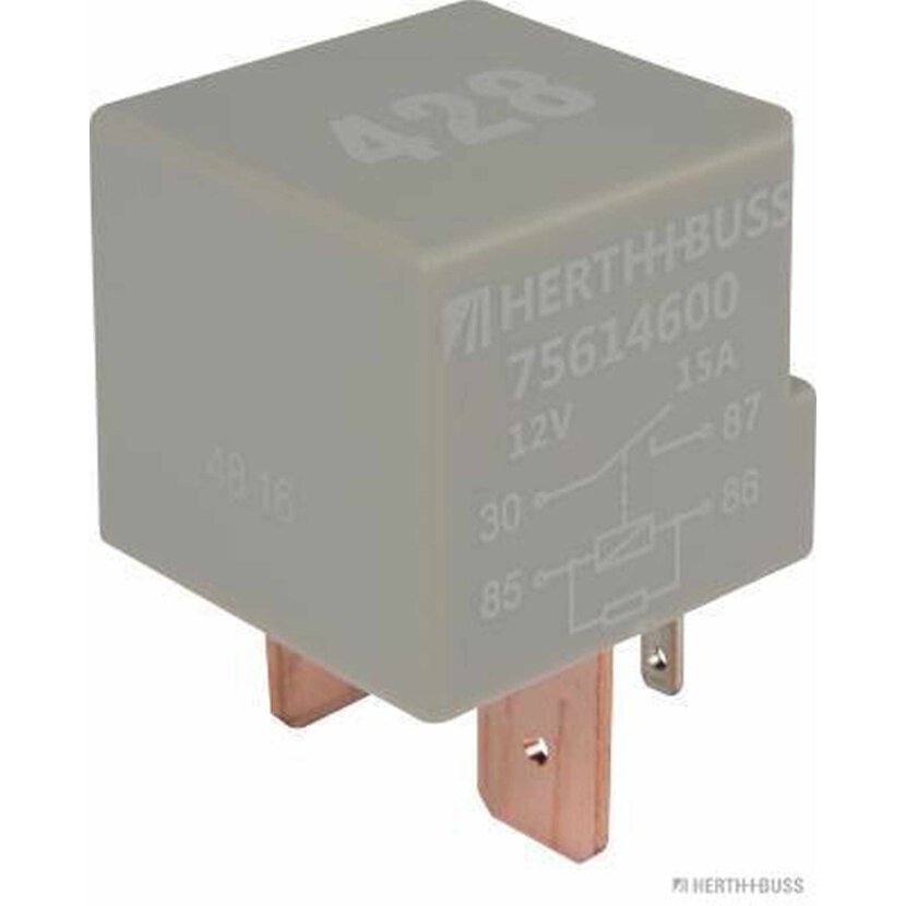 HERTH+BUSS Multifunktionsrelais 12 V, 15 A, 4 pins, Widerstand - 75614600