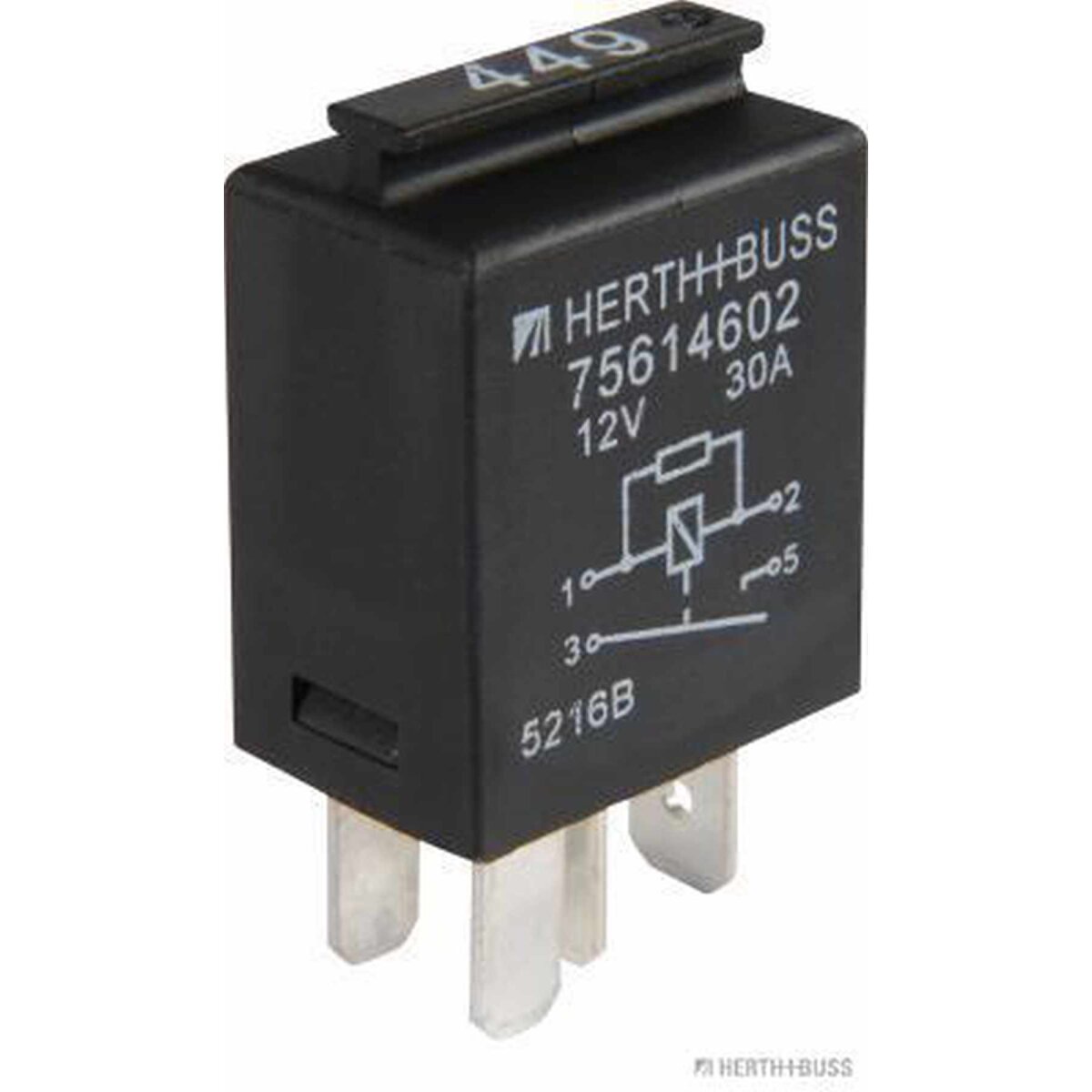 HERTH+BUSS Multifunktionsrelais 12 V, 30 A, 4 pins, Widerstand - 75614602