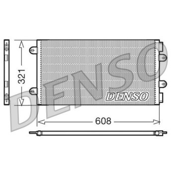 DENSO Kondensator, Klimaanlage DCN09104 für 46787687
