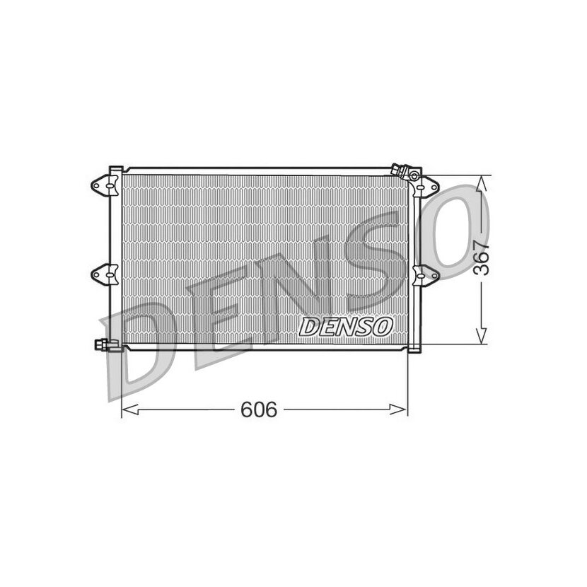 DENSO Kondensator, Klimaanlage DCN27001 für 6K0820413A
