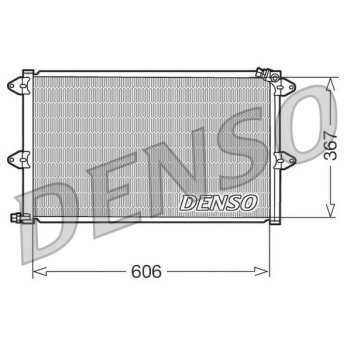 DENSO Kondensator, Klimaanlage DCN27001 für 6K0820413A