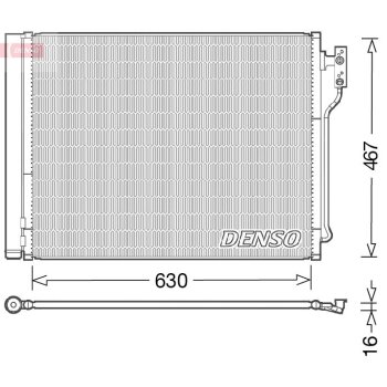 DENSO Kondensator, Klimaanlage DCN05031 für 64536805453