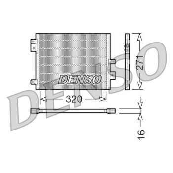 DENSO Kondensator, Klimaanlage DCN28002 für 99657311102